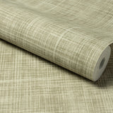 Galerie Structured Walls Textile Plain Green Wallpaper A8550