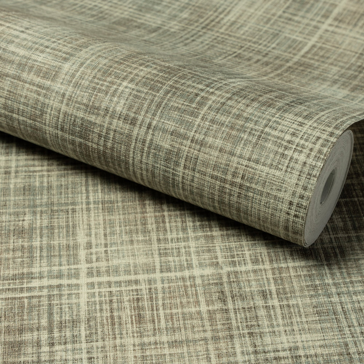 Galerie Structured Walls Textile Plain Black Wallpaper A8550