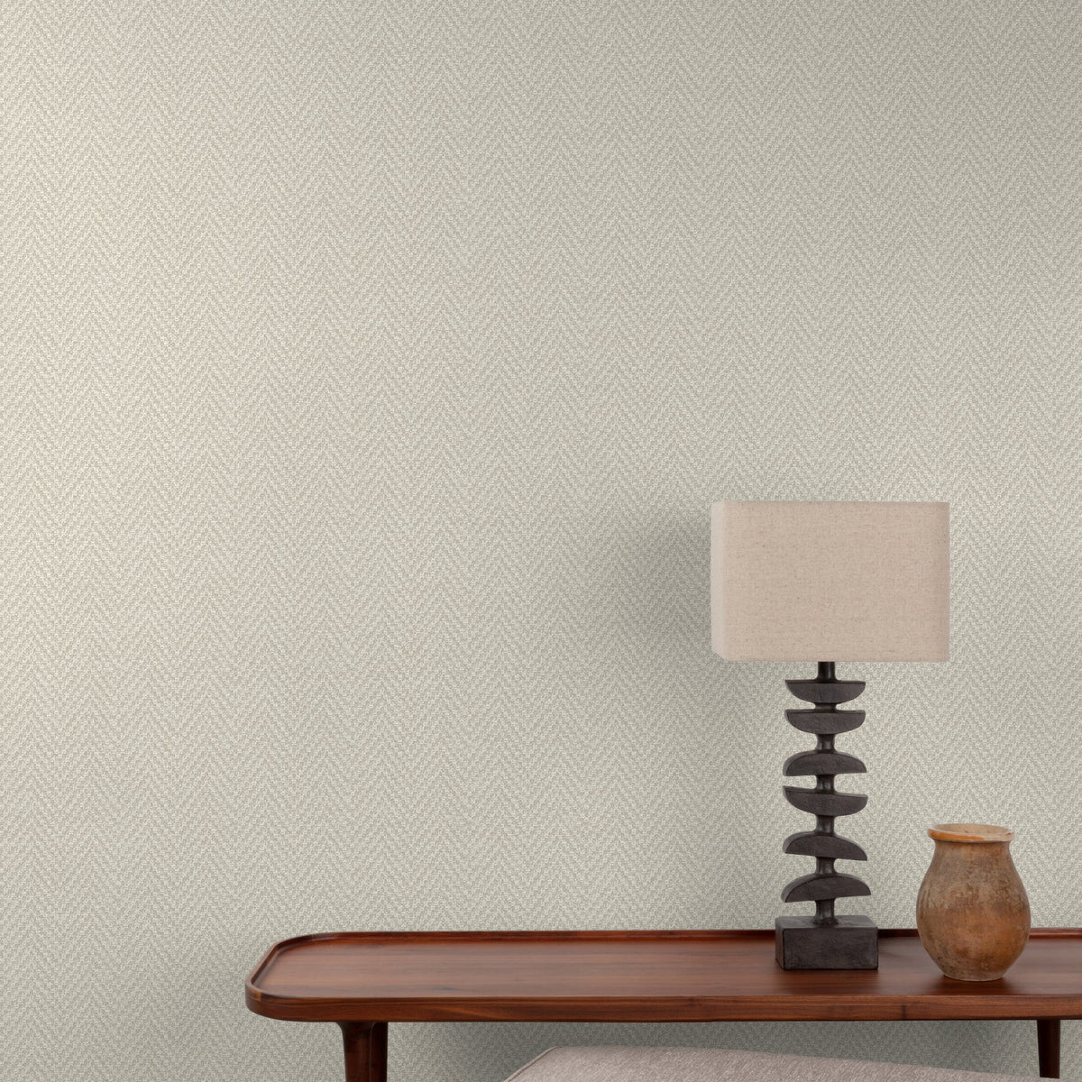 Galerie Structured Walls Faux Unis Natural Beige Wallpaper A