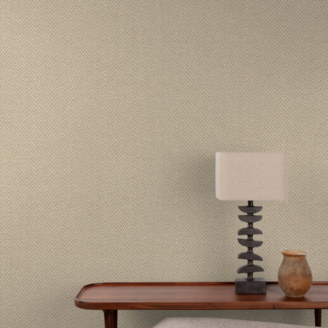 Galerie Structured Walls Faux Unis Natural Brown Wallpaper A