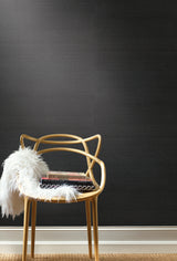 York AB2195 Sisal Grasscloth Black Wallpaper