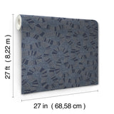 Antonina Vella AB3002 Ophidia Navy Wallpaper - Eade's Wallpaper