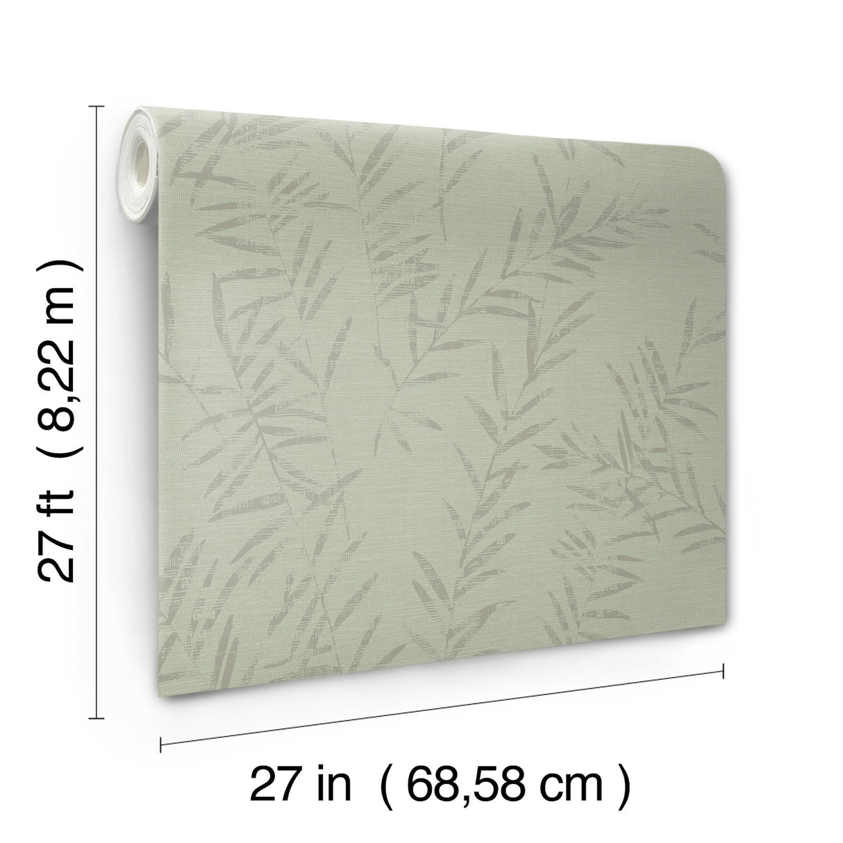 Antonina Vella AB3064 Allerton Bamboo Sage Wallpaper - Eade's Wallpaper