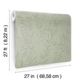 Antonina Vella AB3064 Allerton Bamboo Sage Wallpaper - Eade's Wallpaper