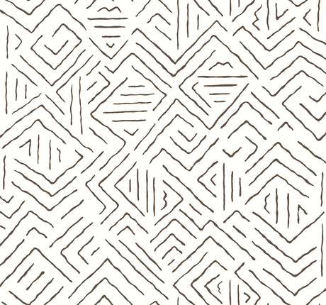 Antonina Vella AB3081 Sirih Black Wallpaper - Eade's Wallpaper