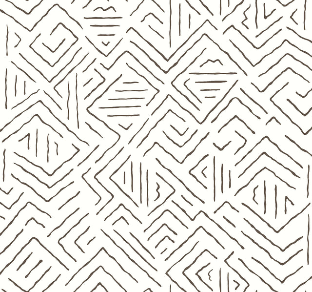 Antonina Vella AB3081 Sirih Black Wallpaper - Eade's Wallpaper