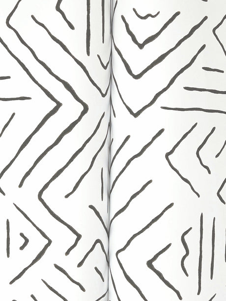 Antonina Vella AB3081 Sirih Black Wallpaper - Eade's Wallpaper