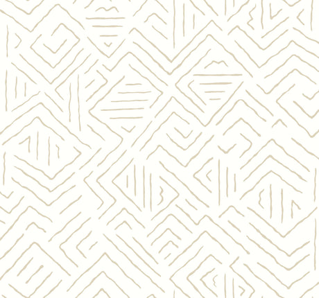 Antonina Vella AB3085 Sirih Beige Wallpaper - Eade's Wallpaper