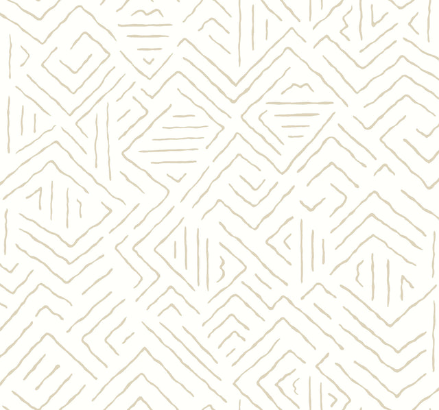 Antonina Vella AB3085 Sirih Beige Wallpaper - Eade's Wallpaper