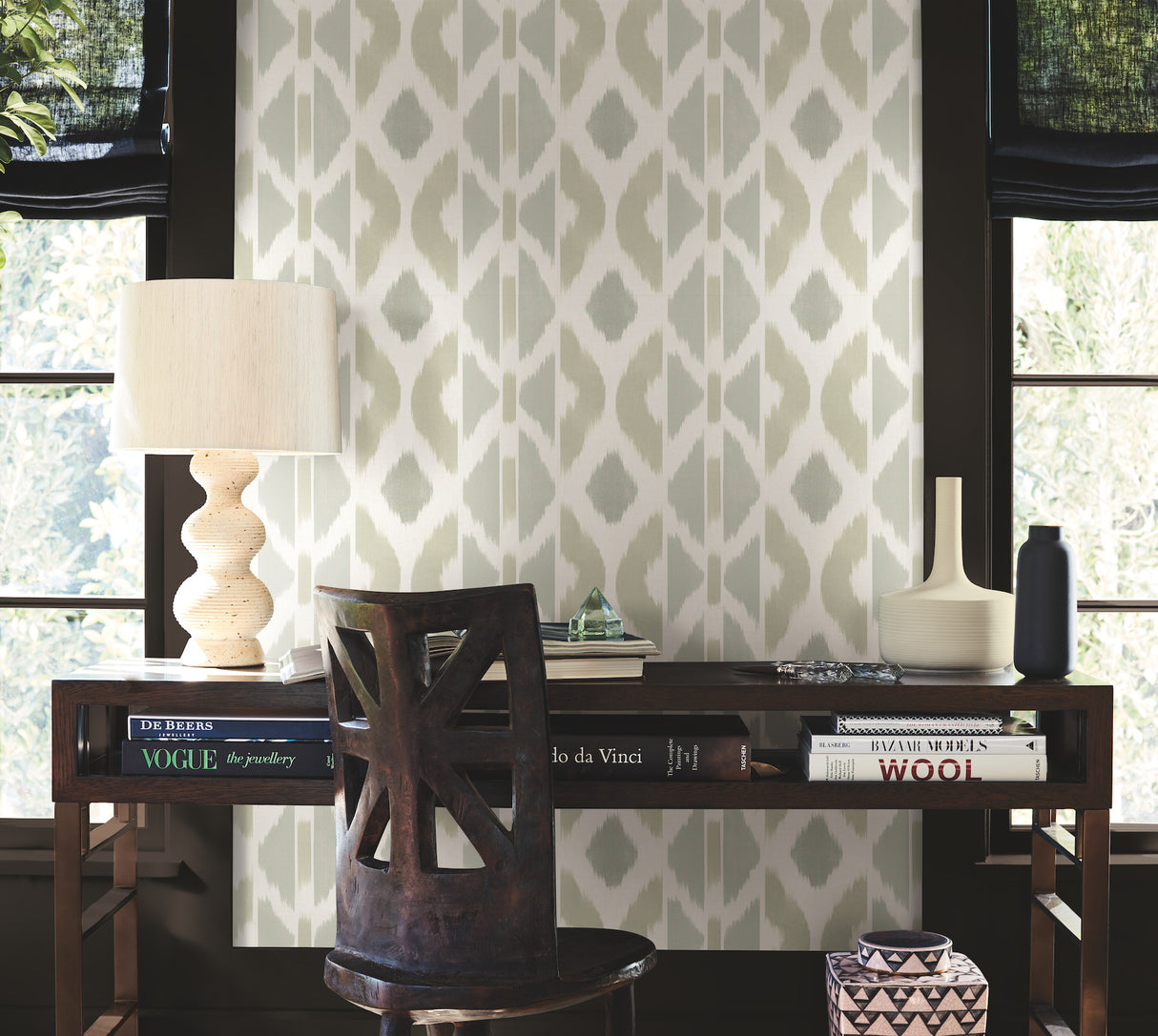 Antonina Vella AB3093 Patan Beige Wallpaper - Eade's Wallpaper