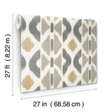 Antonina Vella AB3095 Patan Taupe Wallpaper - Eade's Wallpaper