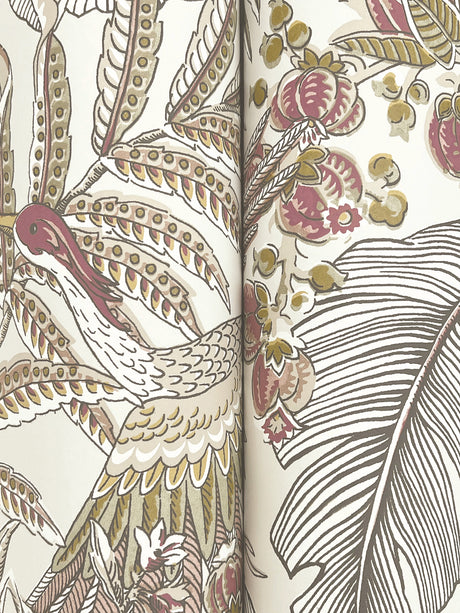 Antonina Vella AB3101 Heronwood Mulberry Wallpaper - Eade's Wallpaper