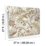 Antonina Vella AB3101 Heronwood Mulberry Wallpaper - Eade's Wallpaper