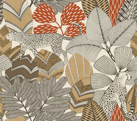 Antonina Vella AB3111 Namiri Ochre Wallpaper - Eade's Wallpaper