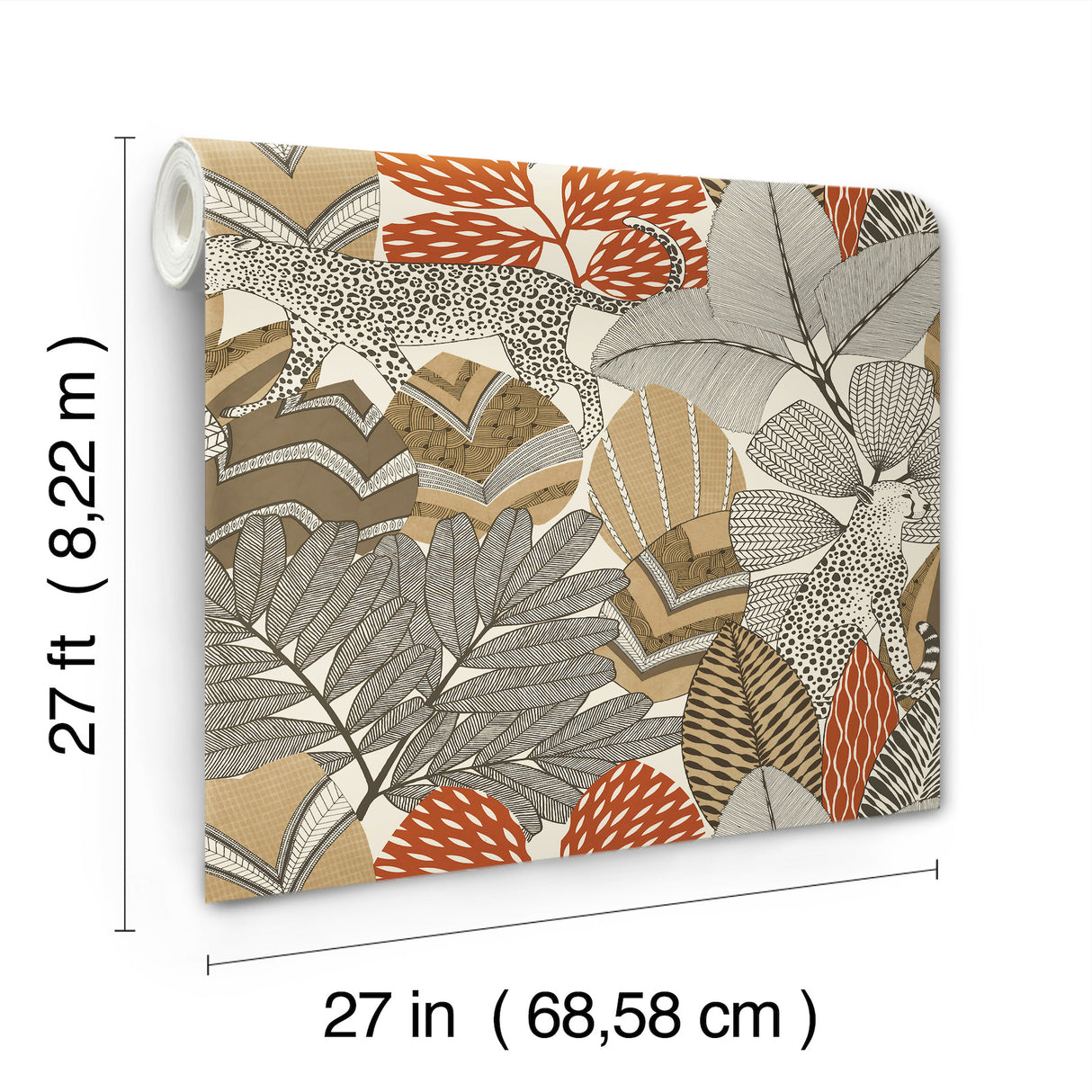 Antonina Vella AB3111 Namiri Ochre Wallpaper - Eade's Wallpaper