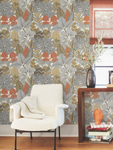 Antonina Vella AB3111 Namiri Ochre Wallpaper - Eade's Wallpaper