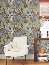 Antonina Vella AB3112 Namiri Black Wallpaper - Eade's Wallpaper