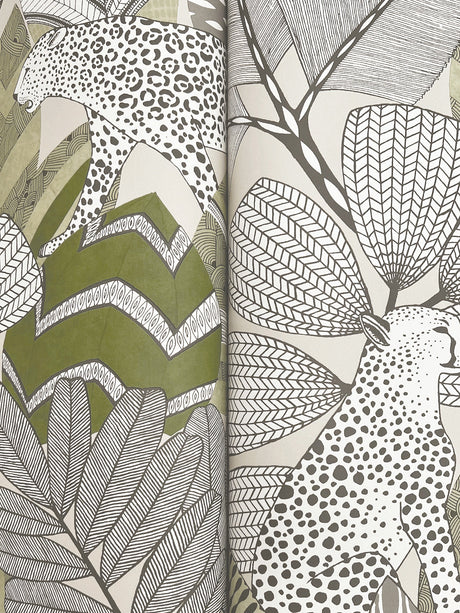 Antonina Vella AB3114 Namiri Green Wallpaper - Eade's Wallpaper