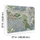Antonina Vella AB3115 Namiri Blue Wallpaper - Eade's Wallpaper