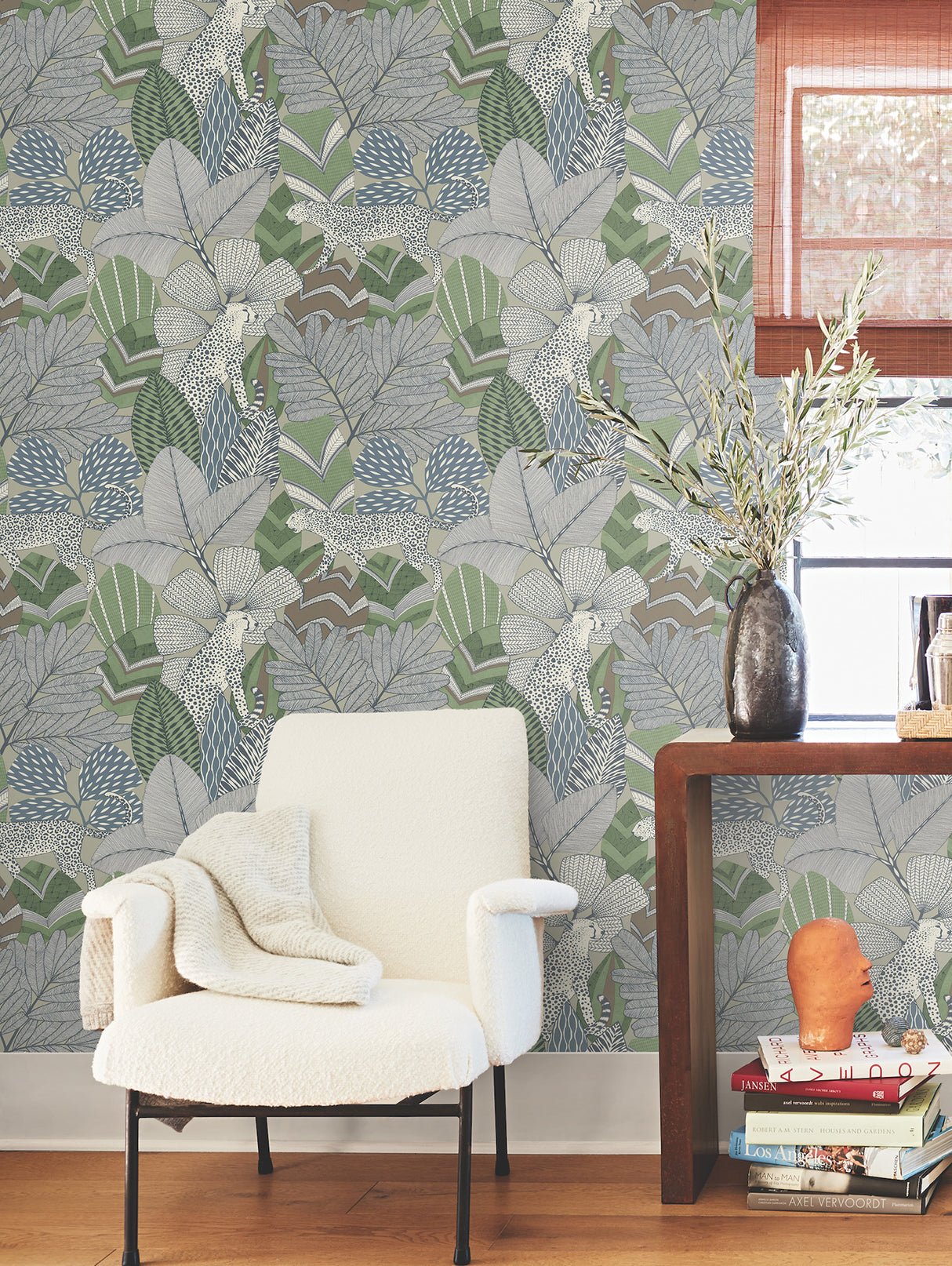 Antonina Vella AB3115 Namiri Blue Wallpaper - Eade's Wallpaper