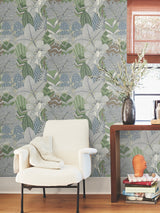 Antonina Vella AB3115 Namiri Blue Wallpaper - Eade's Wallpaper