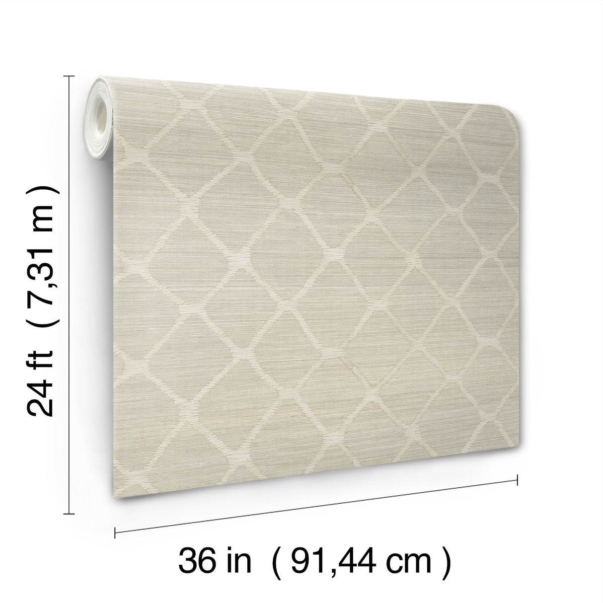 Antonina Vella AB3122 Tonga Putty Wallpaper - Eade's Wallpaper