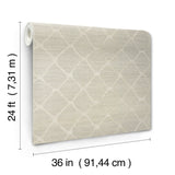 Antonina Vella AB3122 Tonga Putty Wallpaper - Eade's Wallpaper