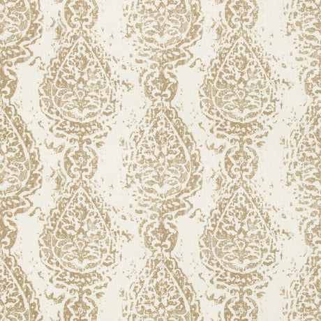 KRAVET DESIGN ABBESS.16.0 ABBESS PAISLEY COCONUT Fabric - Eade's Wallpaper