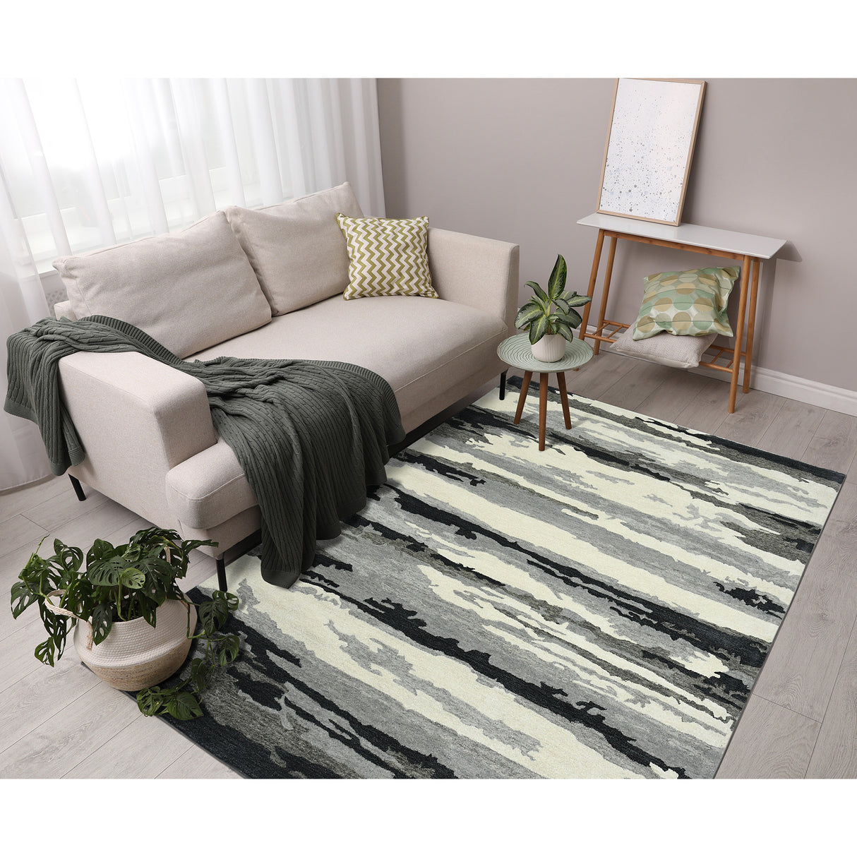 Amer Rugs ABS-6 Abstract Contemporary Area Rug