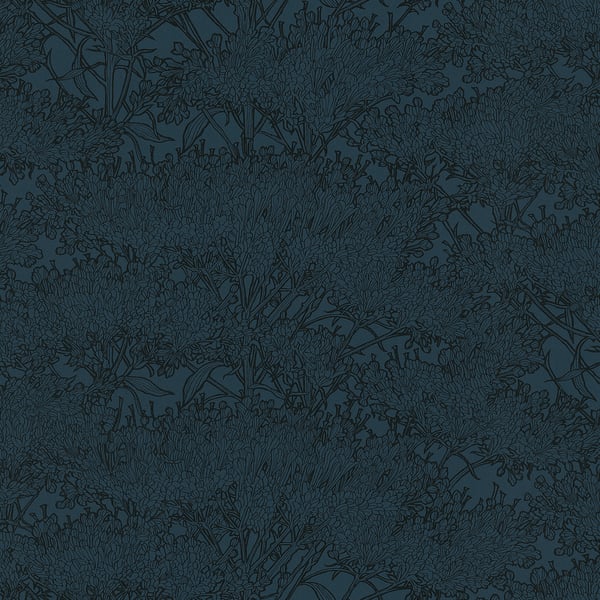 Galerie AC60016 Blue Cherry Blossom Motif - Eade's Wallpaper