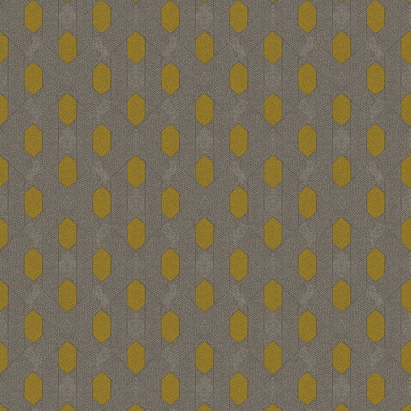 Galerie AC60019 Beige Art Deco Style Geometric Motif - Eade's Wallpaper