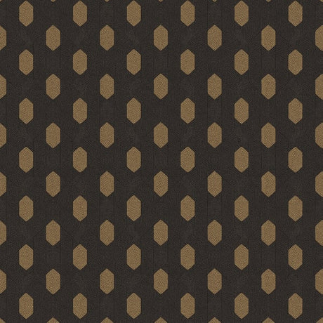 Galerie AC60022 Bronze Brown Art Deco Style Geometric Motif - Eade's Wallpaper