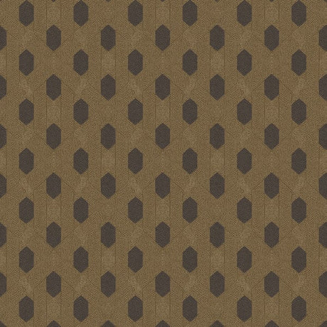 Galerie AC60023 Bronze Brown Art Deco Style Geometric Motif - Eade's Wallpaper