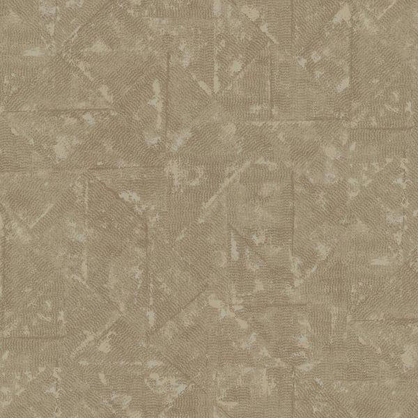 Galerie AC60029 Beige Distressed Geometric Motif - Eade's Wallpaper