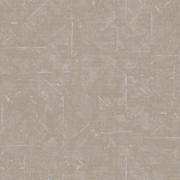Galerie AC60030 Beige Distressed Geometric Motif - Eade's Wallpaper