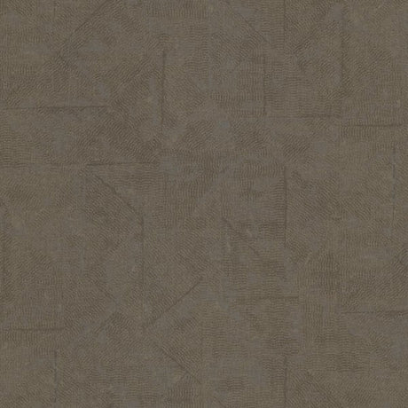 Galerie AC60032 Bronze Brown Distressed Geometric Motif - Eade's Wallpaper