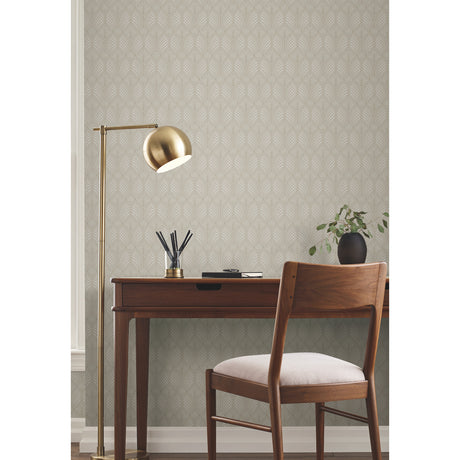 York AC9184 Craftsman Taupe Wallpaper