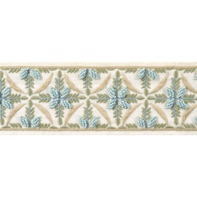 Anna French LEILA TAPE AE12341 in Aqua and Willow Trim - TAP