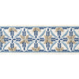 Anna French LEILA TAPE AE12343 in Stone and Blue Trim - TAPE