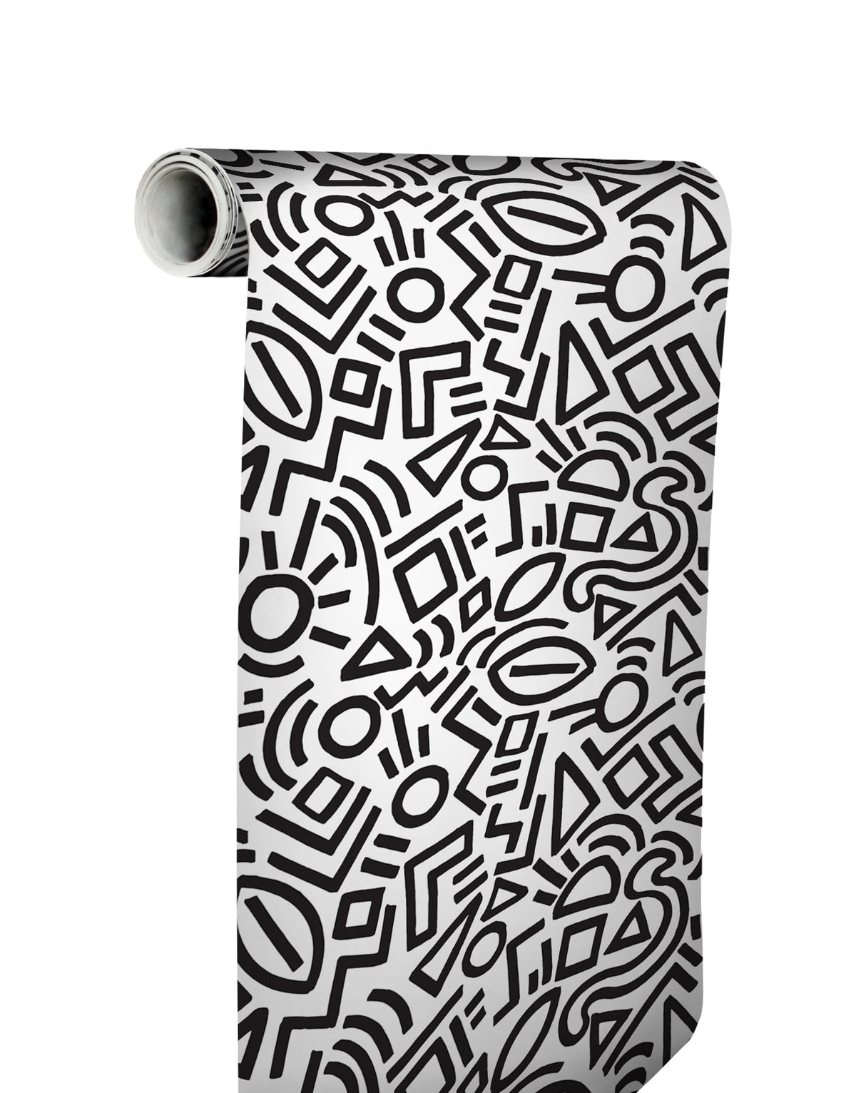 Aelfie AES4789 Black Doodle Abstract Peel & Stick Wallpaper