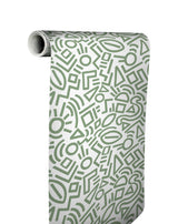 Aelfie AES4791 Sage Doodle Abstract Peel & Stick Wallpaper