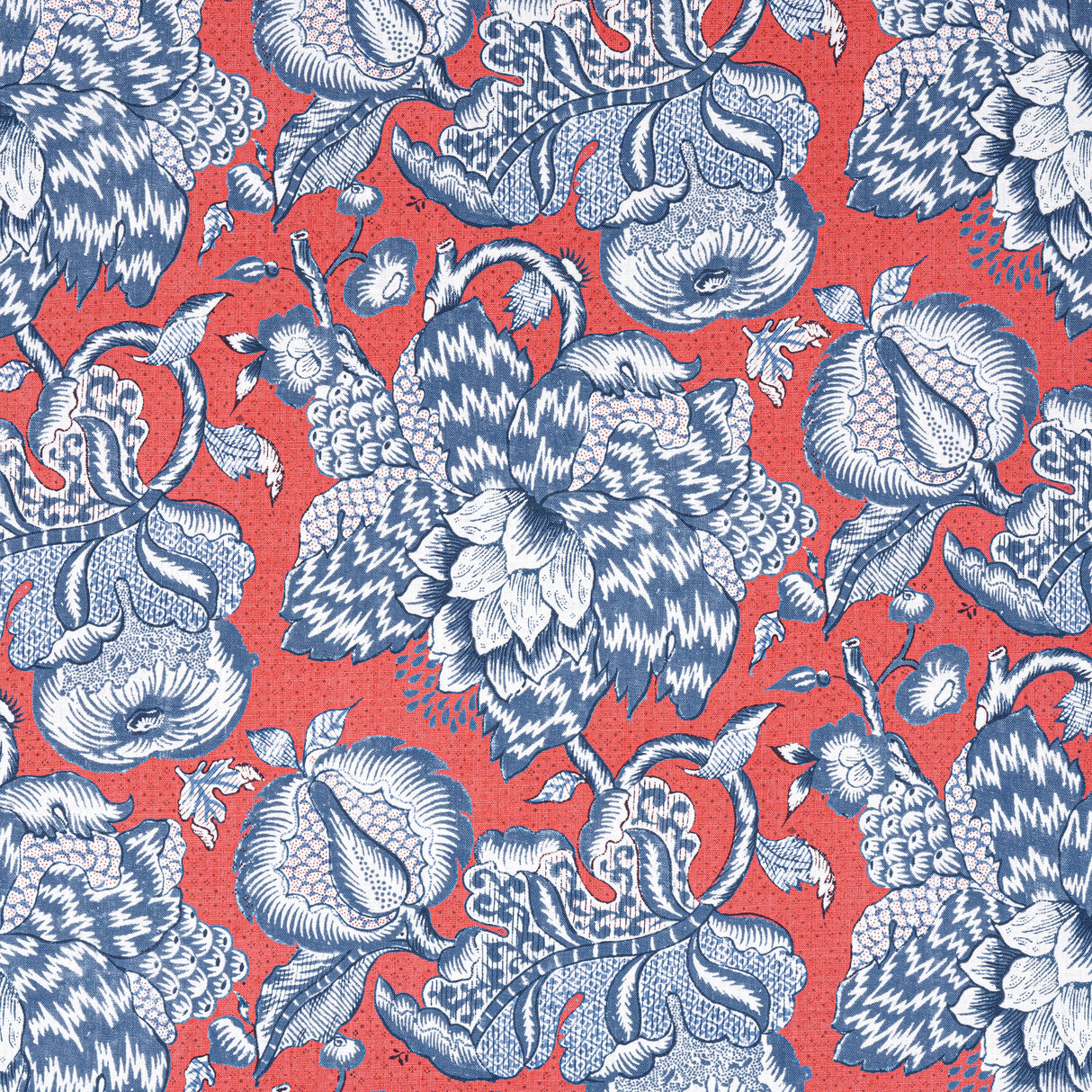 Anna French AF15109 WESTMONT Red and Blue Fabric