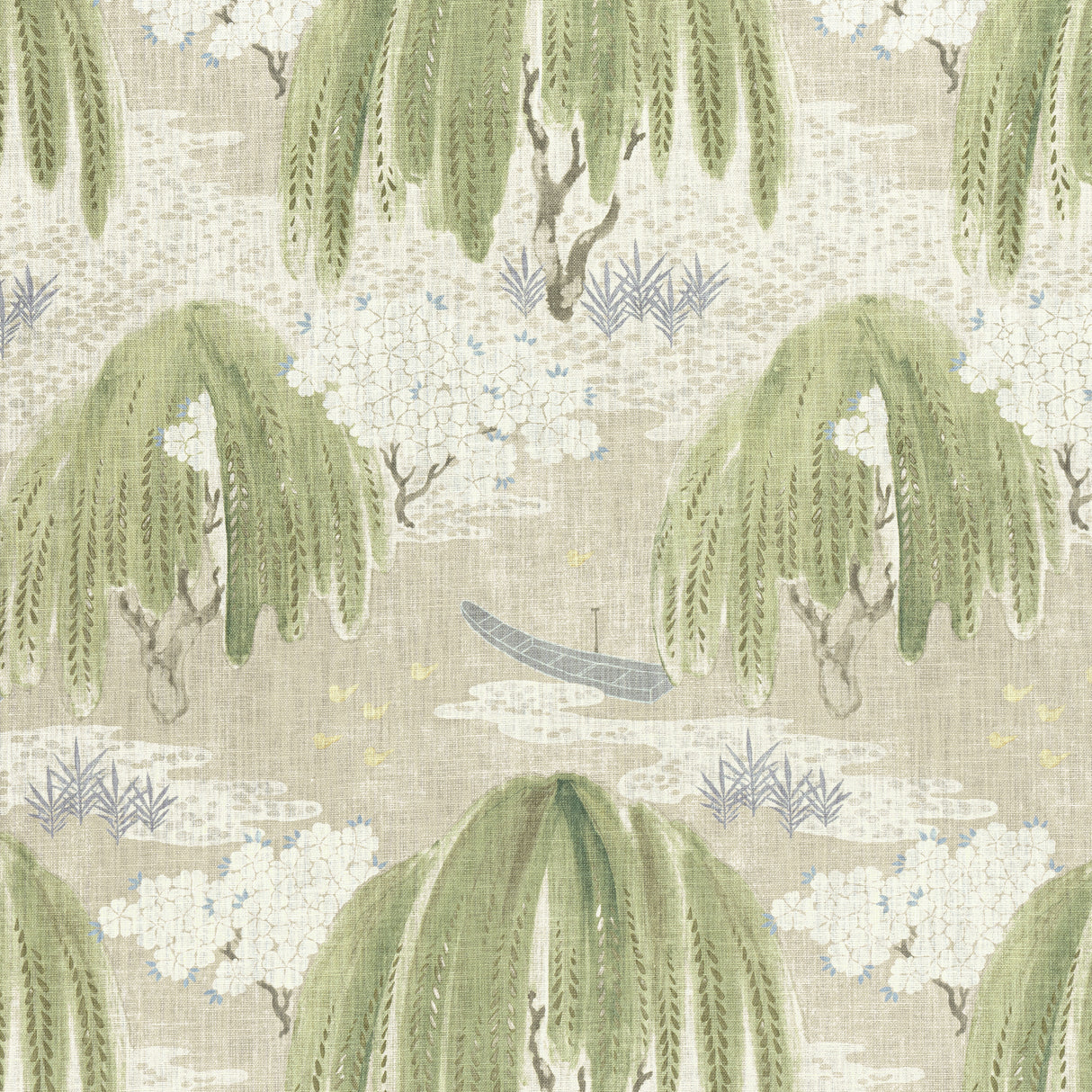 Anna French AF23106 WILLOW TREE Beige Fabric