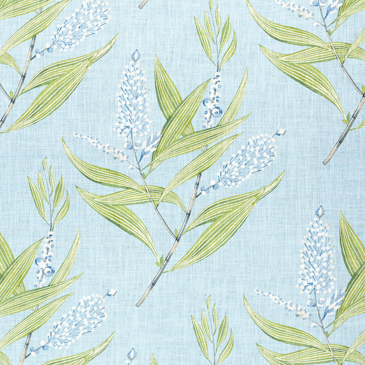 Anna French AF23133 WINTER BUD Soft Blue Fabric