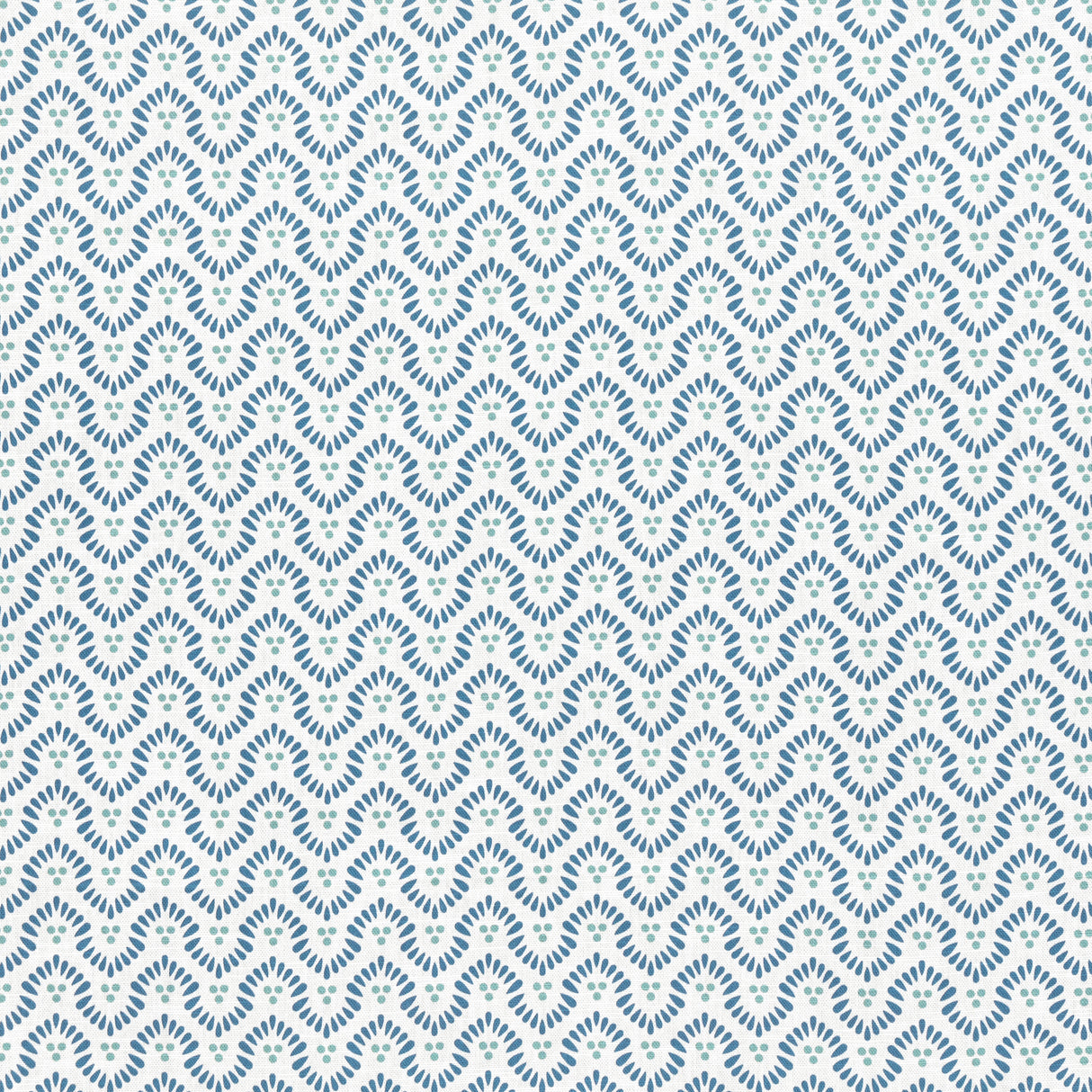 Anna French AF23146 WYNFORD Navy on White Fabric