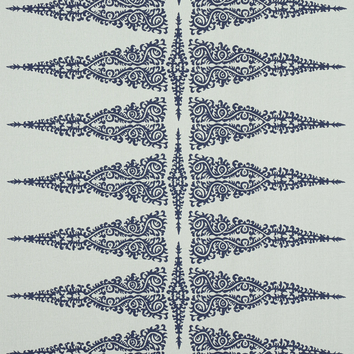 Anna French AF24548 ELLERY STRIPE Navy on Soft Teal Fabric