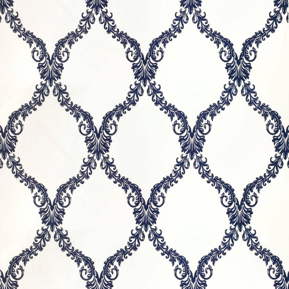 Anna French AF26141 OLBIA EMBROIDERY Navy Fabric
