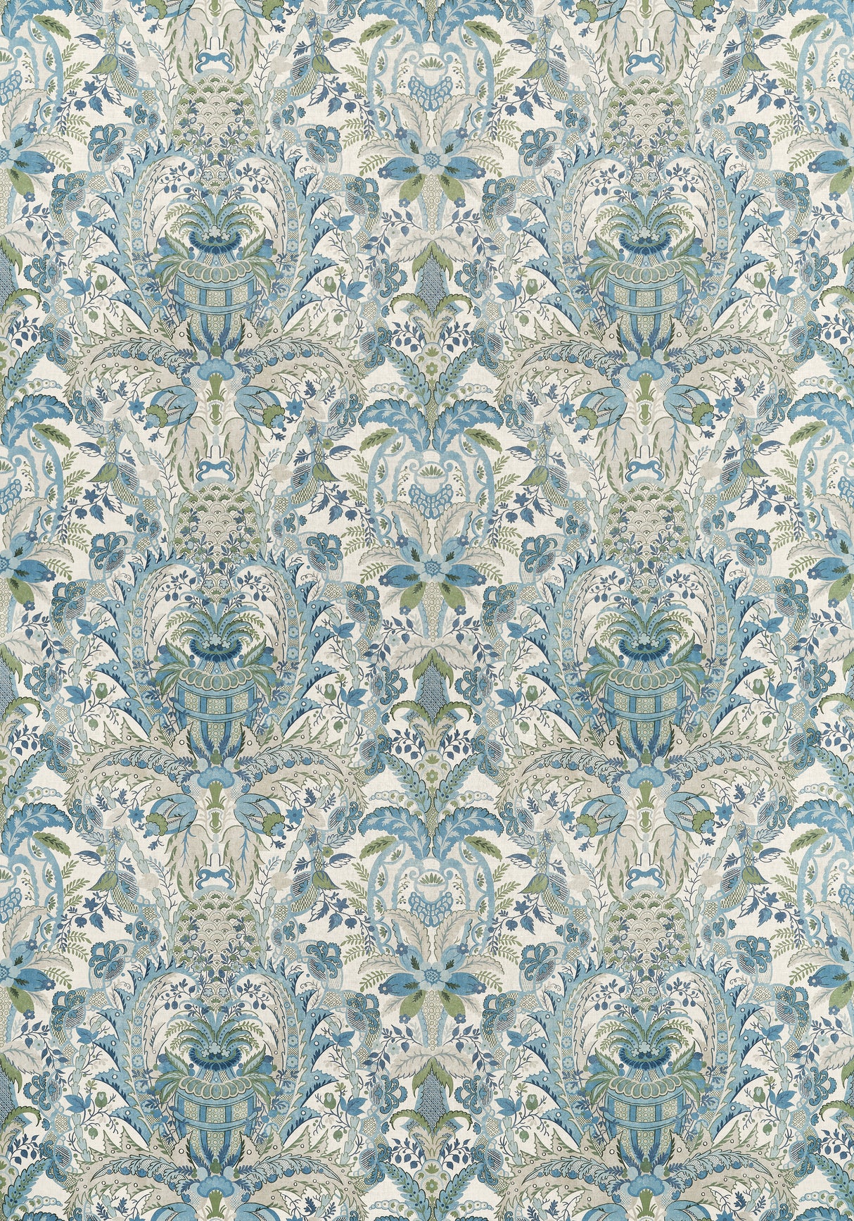Anna French AF57858 NARBETH Blue and Green Fabric