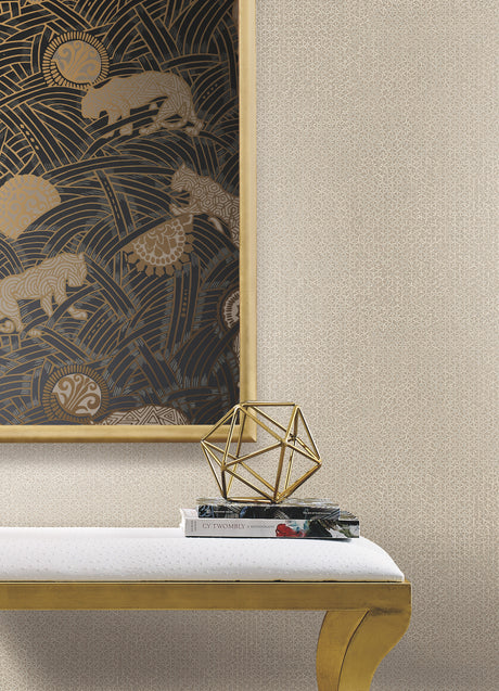 York AF6534 Bantam Tile Beige Wallpaper