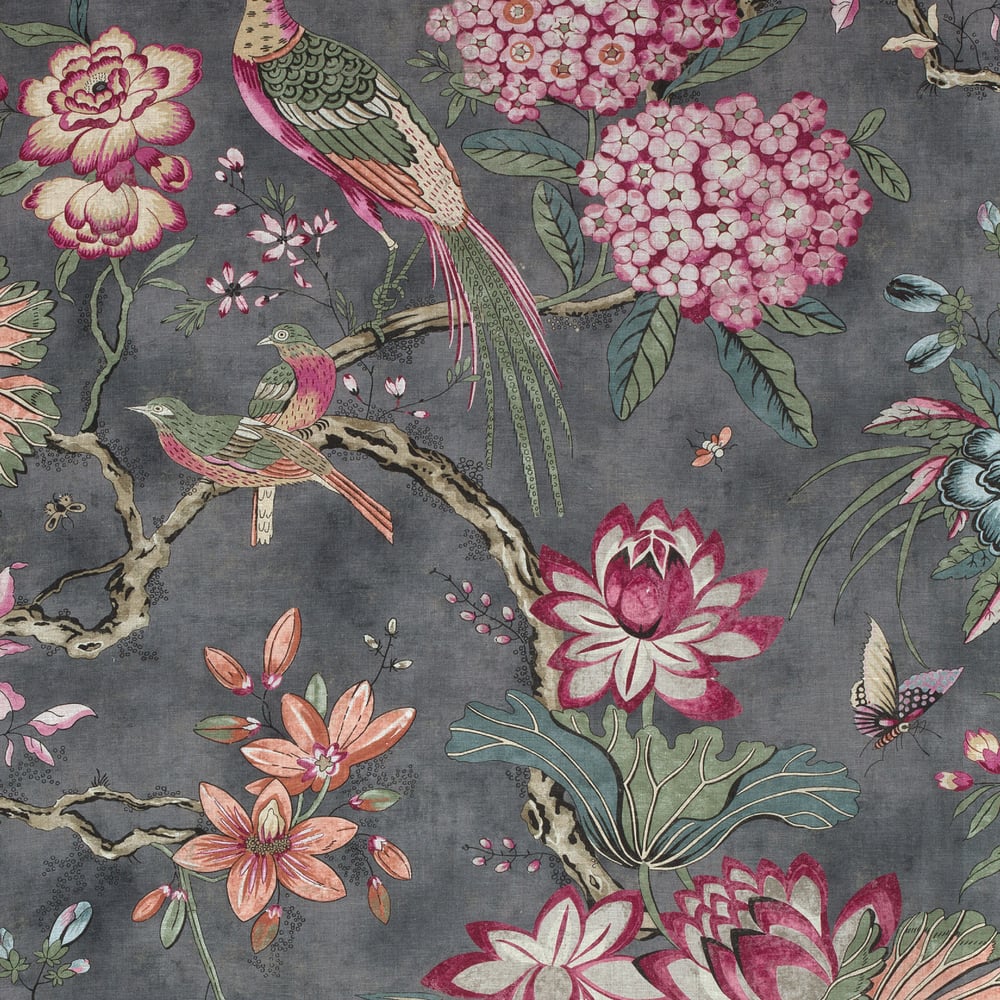 Anna French AF72993 VILLENEUVE Charcoal Fabric